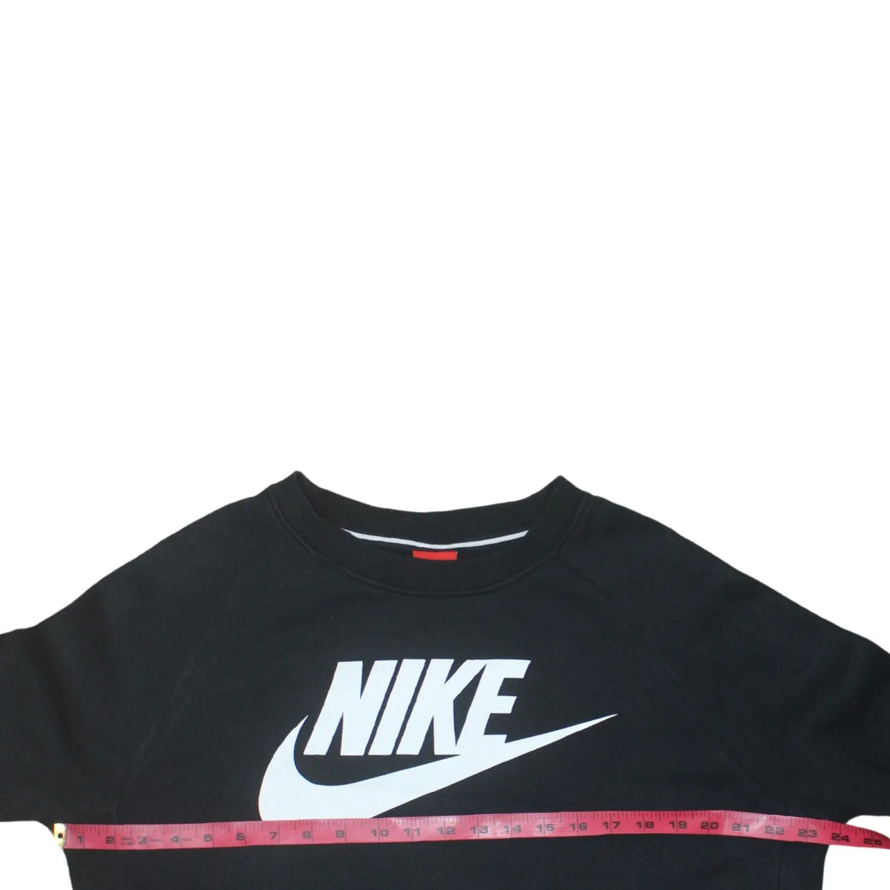 Nike Black Sweatshirt Men's Large Printed Logo Crewneck Pullover Fleece Top sold by Vintage Club product image thumbnail 5