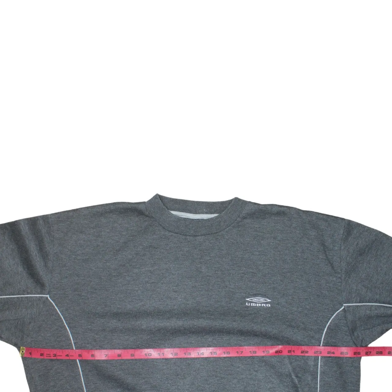 Umbro Dark Grey Sweatshirt Men's XLarge Embroidered Chest Logo Contrast Piping Pullover Top sold by Vintage Club product image thumbnail 5