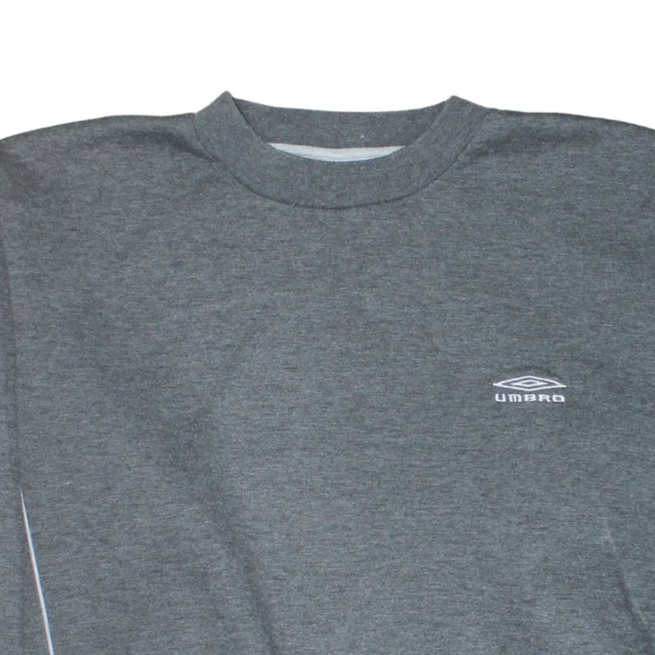 Umbro Dark Grey Sweatshirt Men's XLarge Embroidered Chest Logo Contrast Piping Pullover Top sold by Vintage Club product image thumbnail 3
