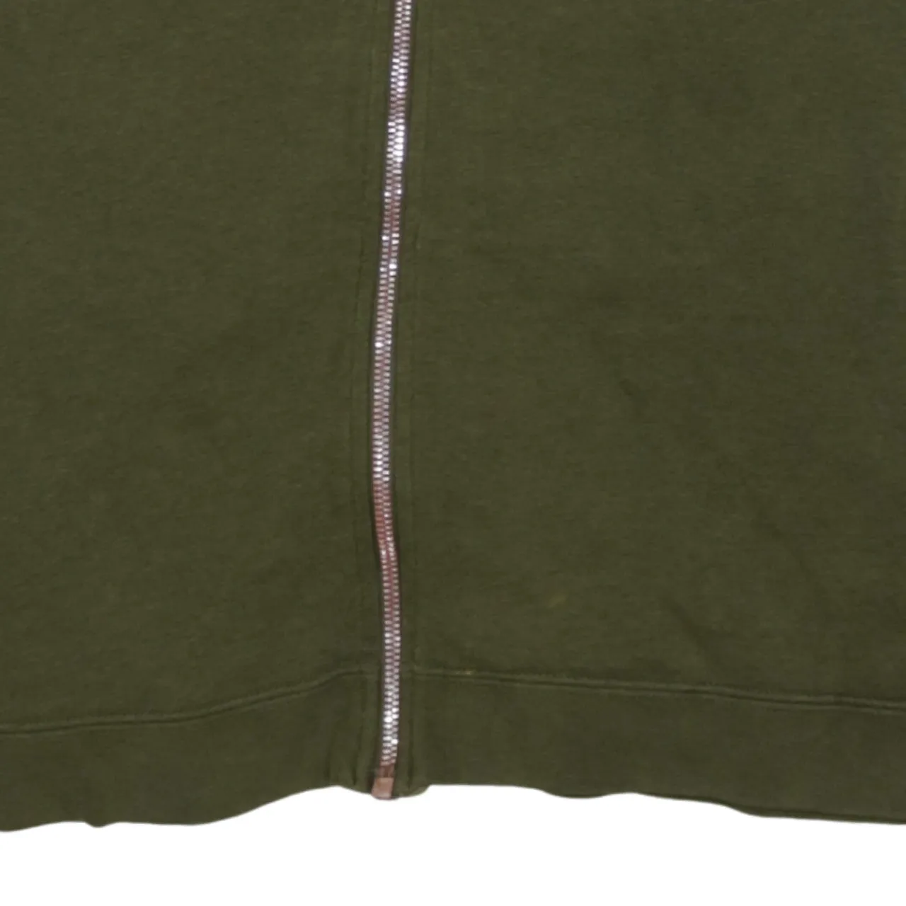 Nike Olive Green Hoodie Men's Medium Full Zip Printed Nike Air Logo Sweatshirt sold by Vintage Club product image thumbnail 4