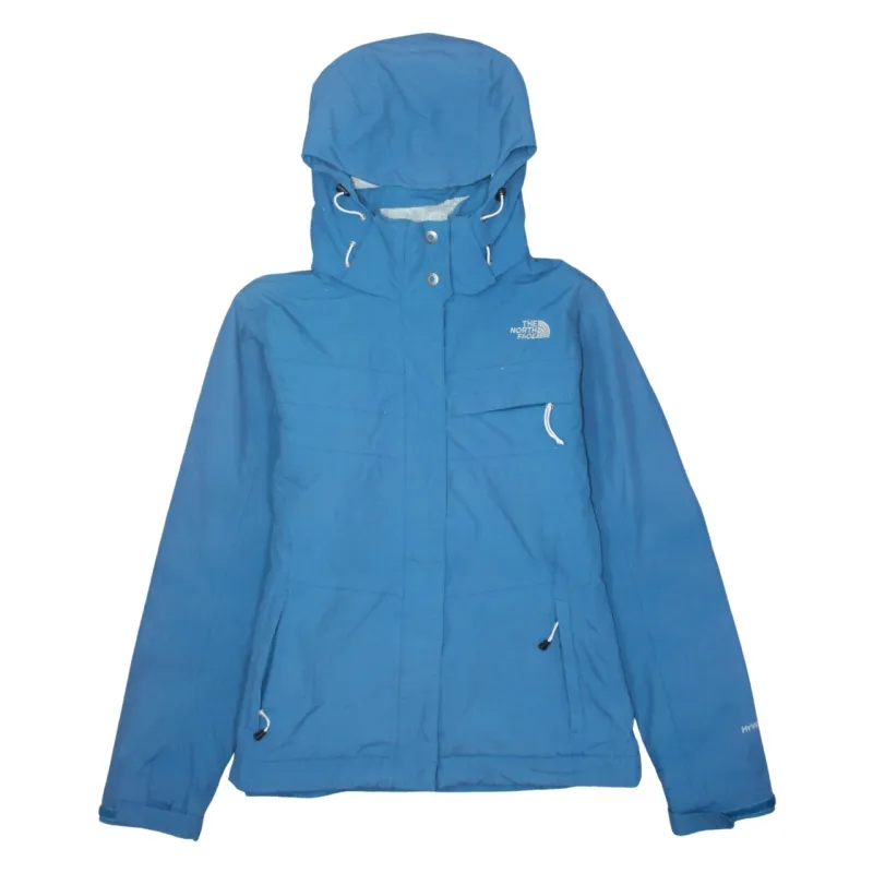 The North Face Blue Hooded Jacket Womens Small Hyvent Waterproof Zip Pockets Windbreaker sold by Vintage Club
