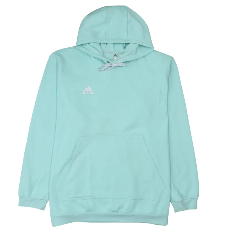 Adidas Mint Green Hoodie Women’s XXL Embroidered Logo Front Pocket Fleece Pullover Sweatshirt made by Adidas