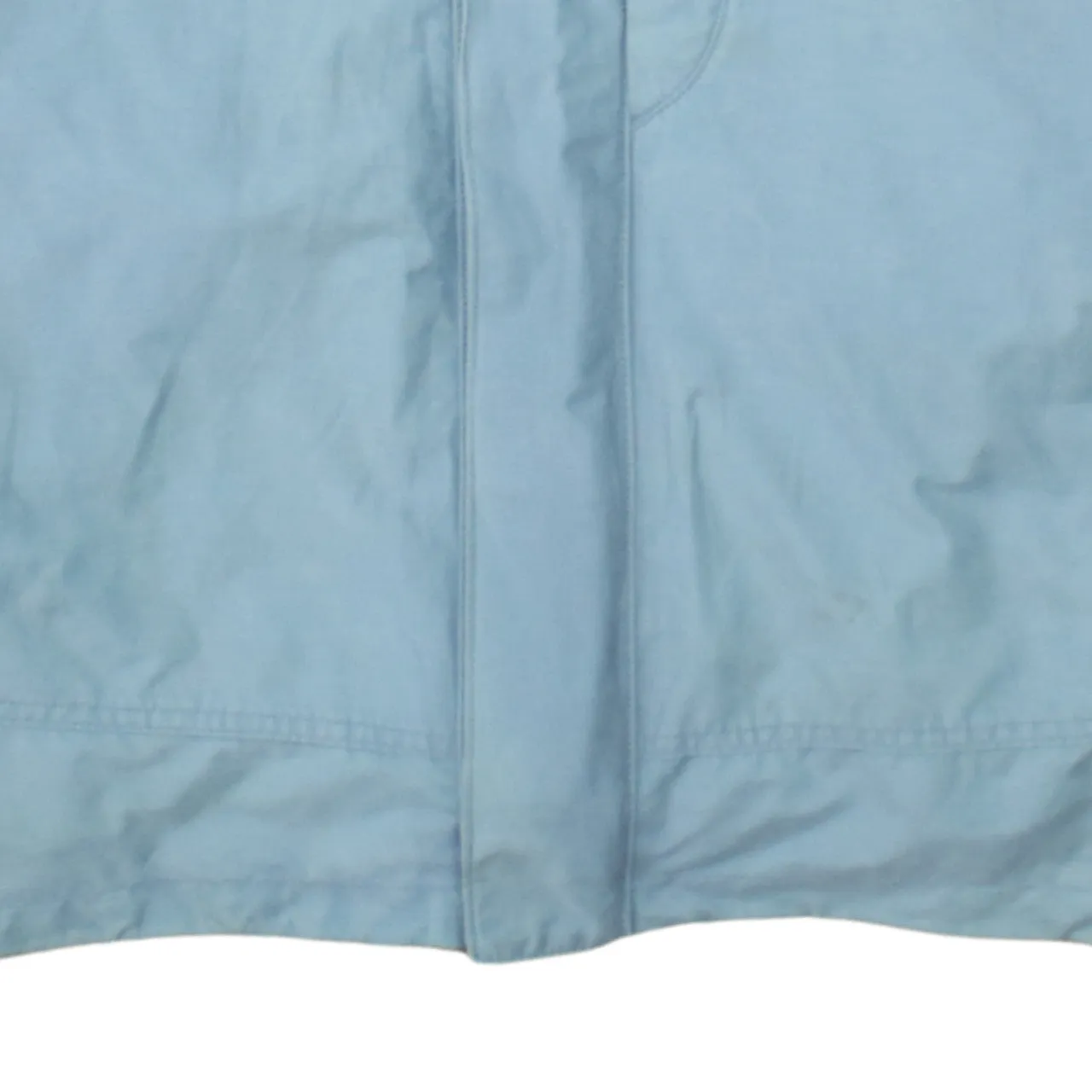 Timberland Light Blue Hooded Jacket Men's Large Zip Pockets Subtle Logo Windbreaker sold by Vintage Club product image thumbnail 4