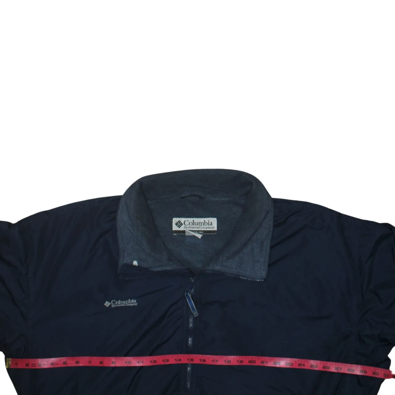 Columbia Navy Blue Windbreaker Jacket Men's XXLarge Embroidered Logo Zip Pockets Outerwear sold by Vintage Club product image thumbnail 5