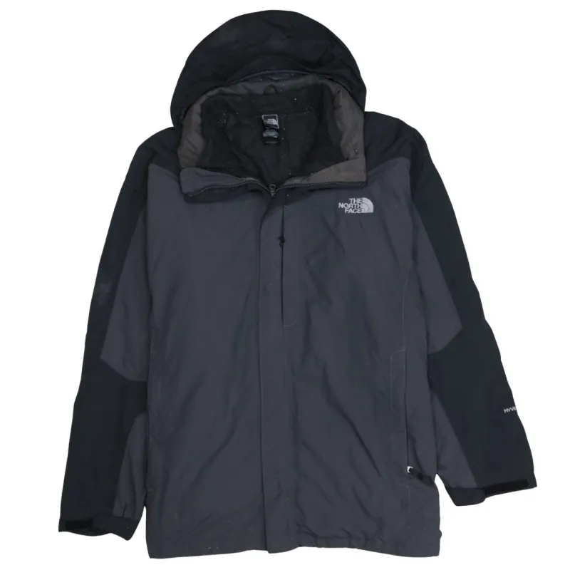 The North Face Dark Grey Hooded Jacket Men’s XXLarge Embroidered Logo Zip Pockets Windbreaker sold by Vintage Club