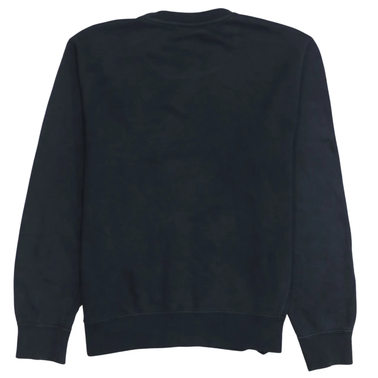 Nike Black Sweatshirt Men's Small Embroidered Swoosh Logo Crewneck Pullover Fleece Top sold by Vintage Club product image thumbnail 2