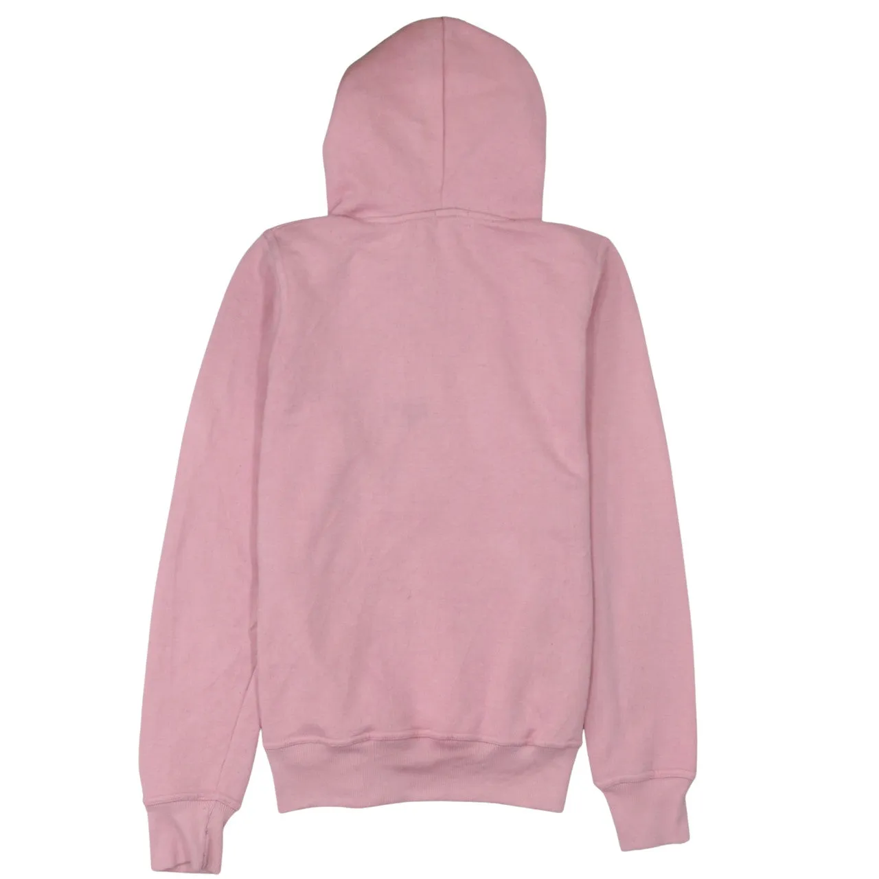 Gucci Pink Hoodie Women’s Large Printed Logo Front Pocket Pullover Sweatshirt Top sold by Vintage Club product image thumbnail 2