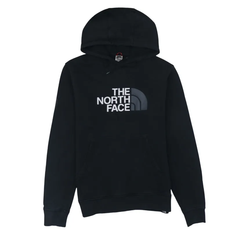 The North Face Black Hoodie Men’s Medium Printed Front Logo Pullover Sweatshirt sold by Vintage Club