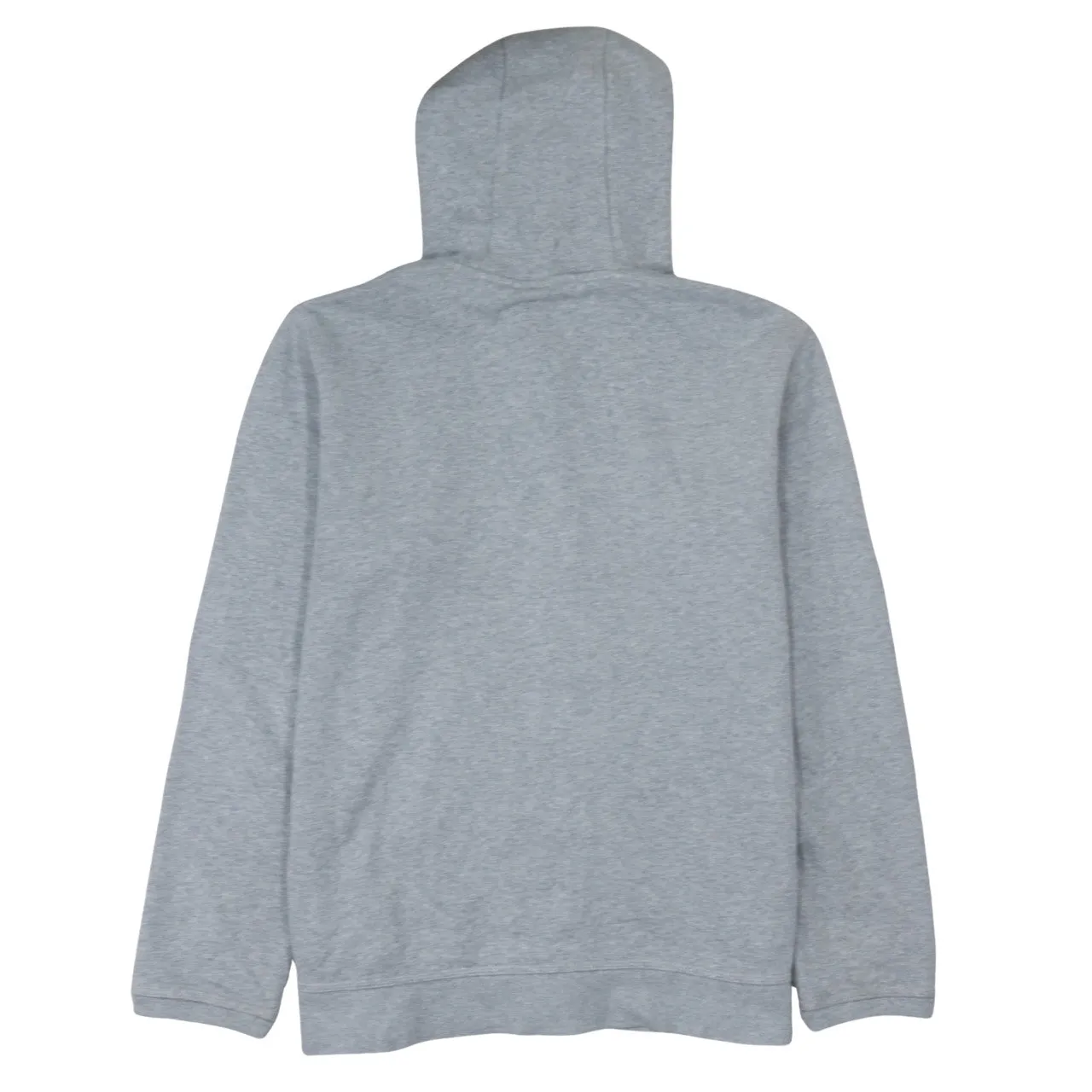 Nike Light Grey Full Zip Hoodie Women's Large Embroidered Swoosh Split Pockets Sweatshirt sold by Vintage Club product image thumbnail 2