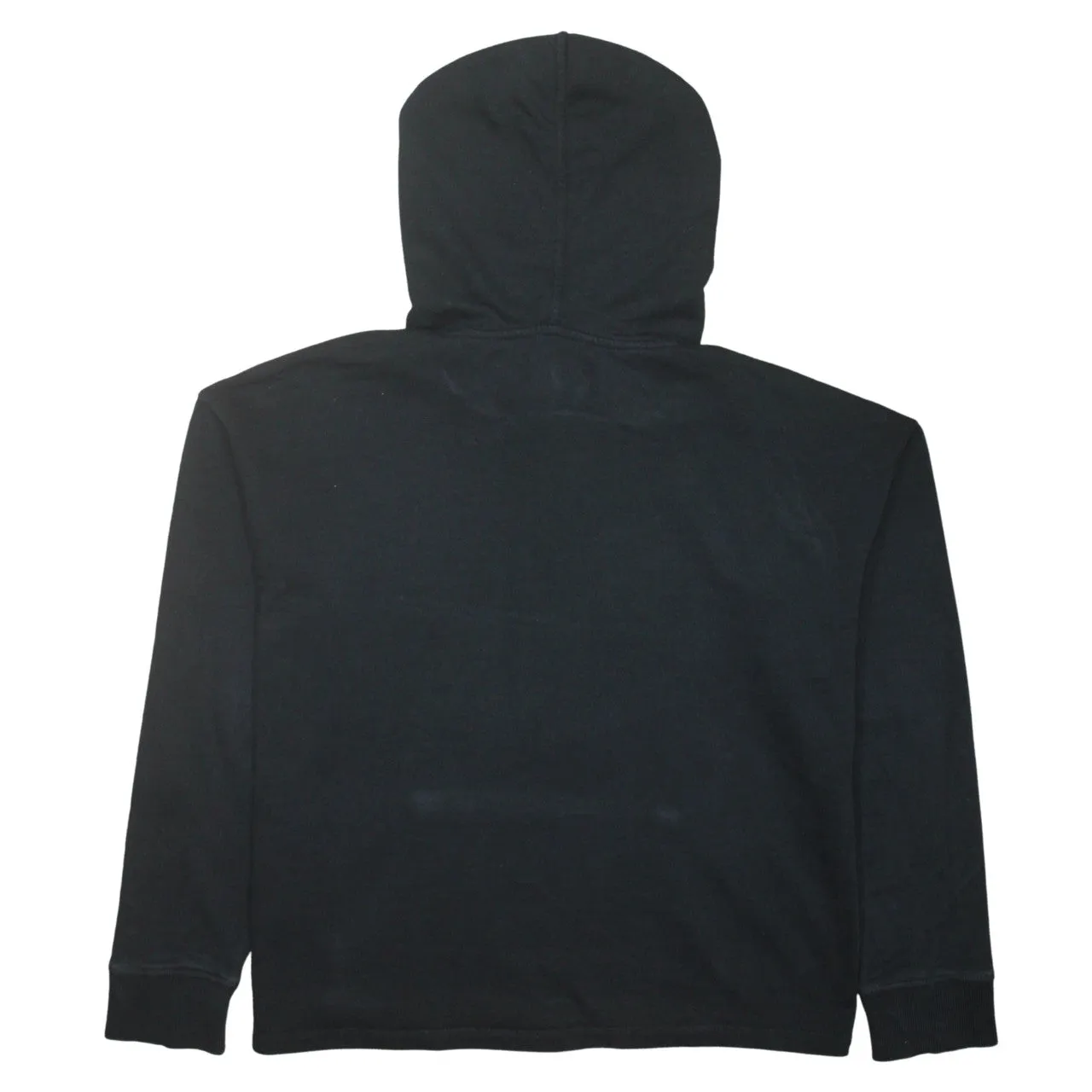 Calvin Klein Black Hoodie Women’s Large Printed Logo Front Pouch Pullover Sweatshirt sold by Vintage Club product image thumbnail 2