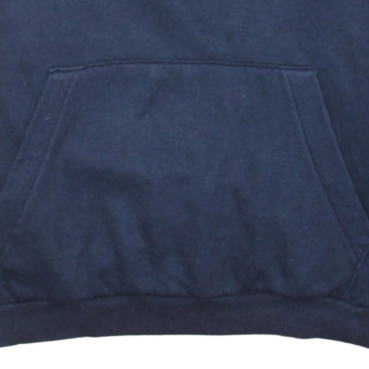 Adidas Navy Blue Hoodie Men's Medium Embroidered Logo Three Stripe Sleeves Pullover Sweatshirt sold by Vintage Club product image thumbnail 4