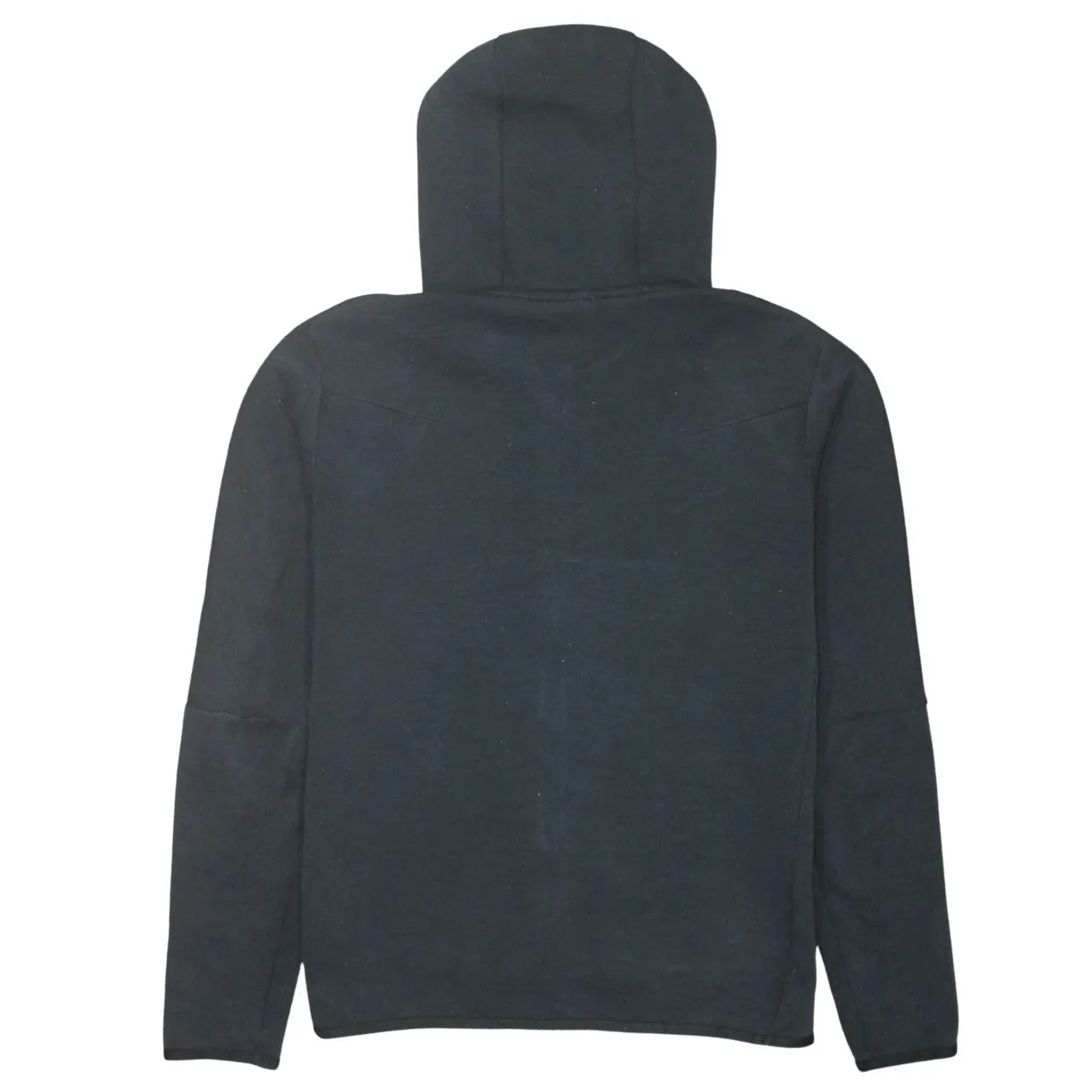 Nike Black Full Zip Hoodie Men's Medium Arm Zip Pocket Printed Chevron Sweatshirt sold by Vintage Club product image thumbnail 2