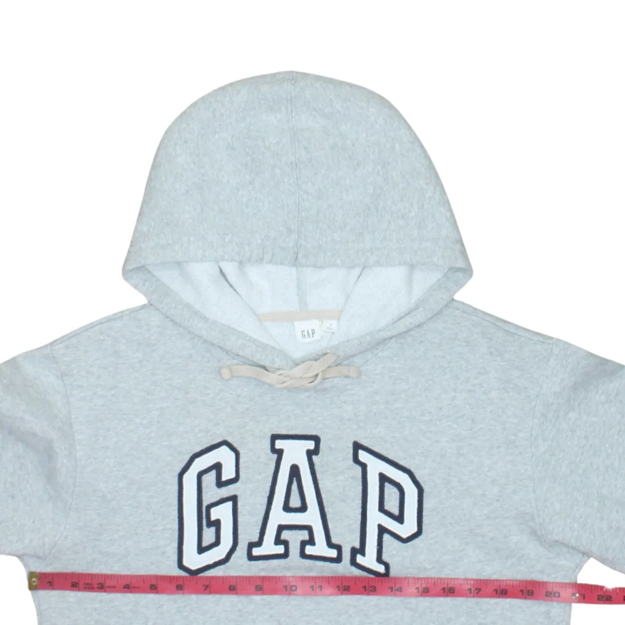 Gap Light Grey Hoodie Men's Small Embroidered Logo Front Pocket Pullover Sweatshirt sold by Vintage Club product image thumbnail 5