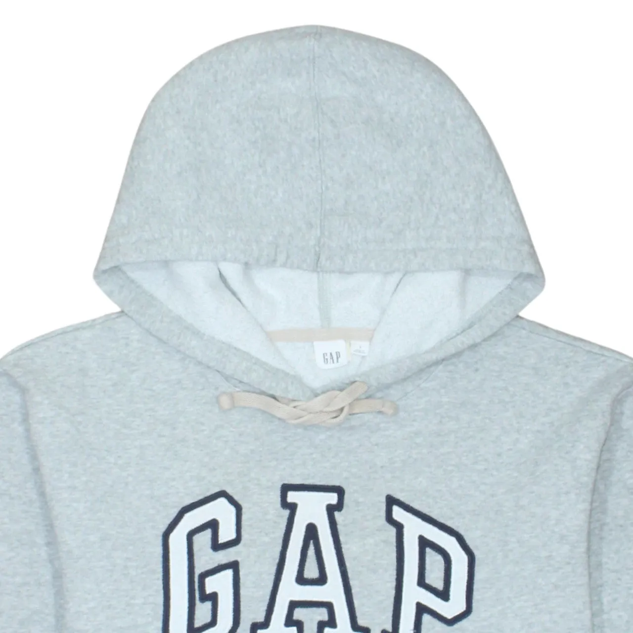 Gap Light Grey Hoodie Men's Small Embroidered Logo Front Pocket Pullover Sweatshirt sold by Vintage Club product image thumbnail 3