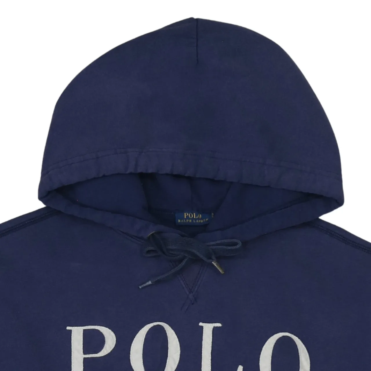 Polo Ralph Lauren Navy Blue Hoodie Men's XSmall Printed Logo Front Pocket Pullover Sweatshirt sold by Vintage Club product image thumbnail 3