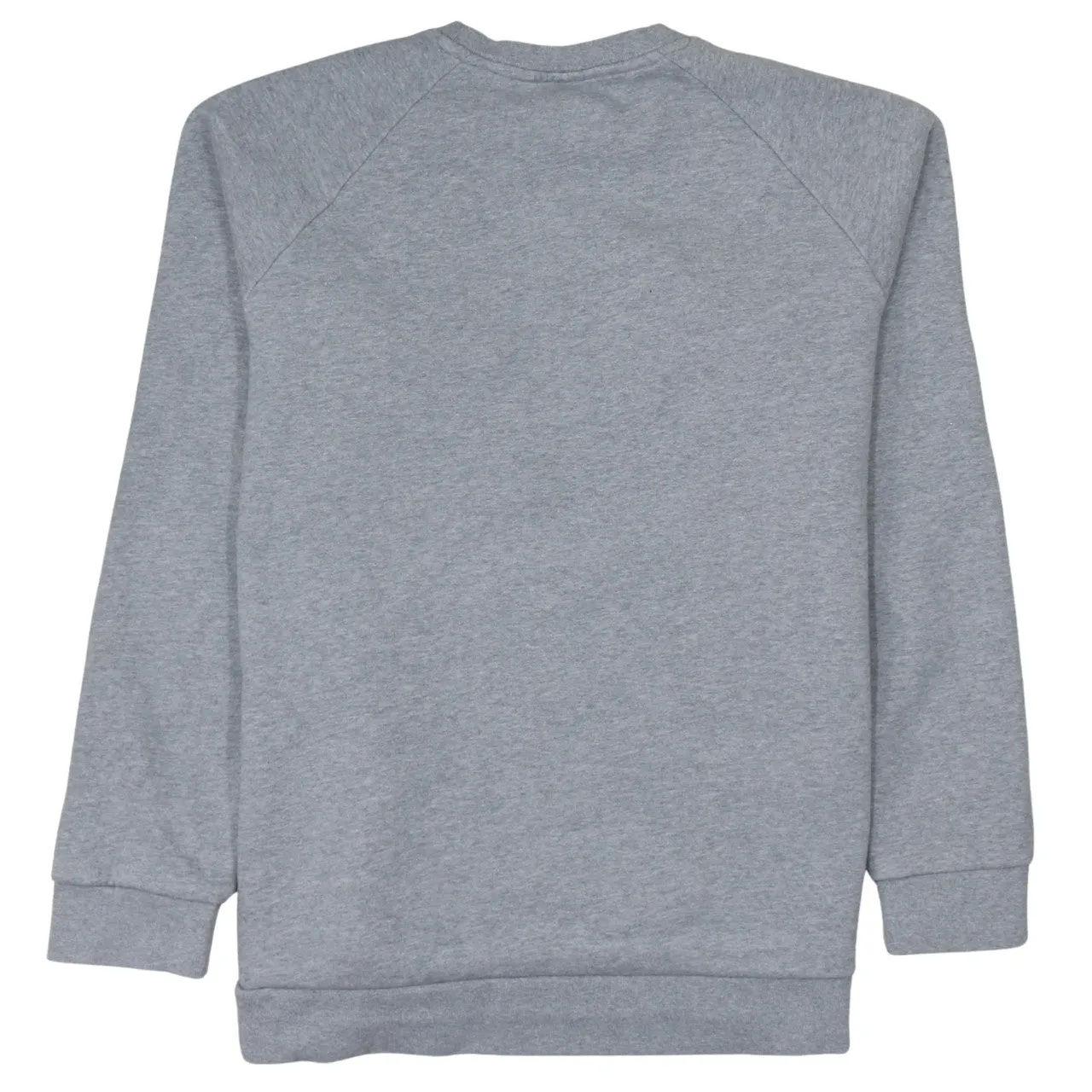 Adidas Grey Sweatshirt Men's Medium Embroidered Trefoil Logo Raglan Crewneck Pullover Jumper sold by Vintage Club product image thumbnail 2