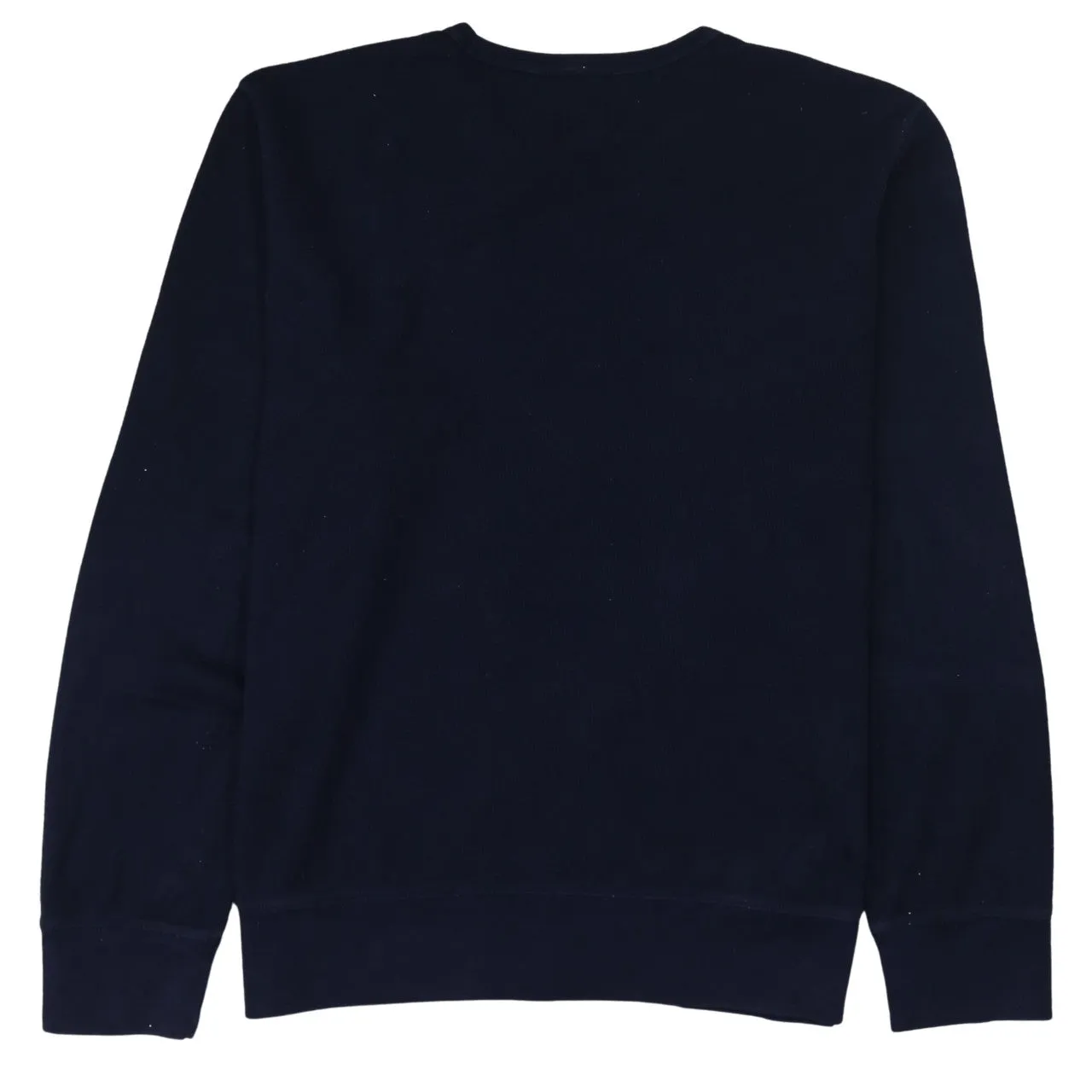 Gap Navy Blue Sweatshirt Men's Large Plain Crewneck Ribbed Cuffs Pullover Top sold by Vintage Club product image thumbnail 2