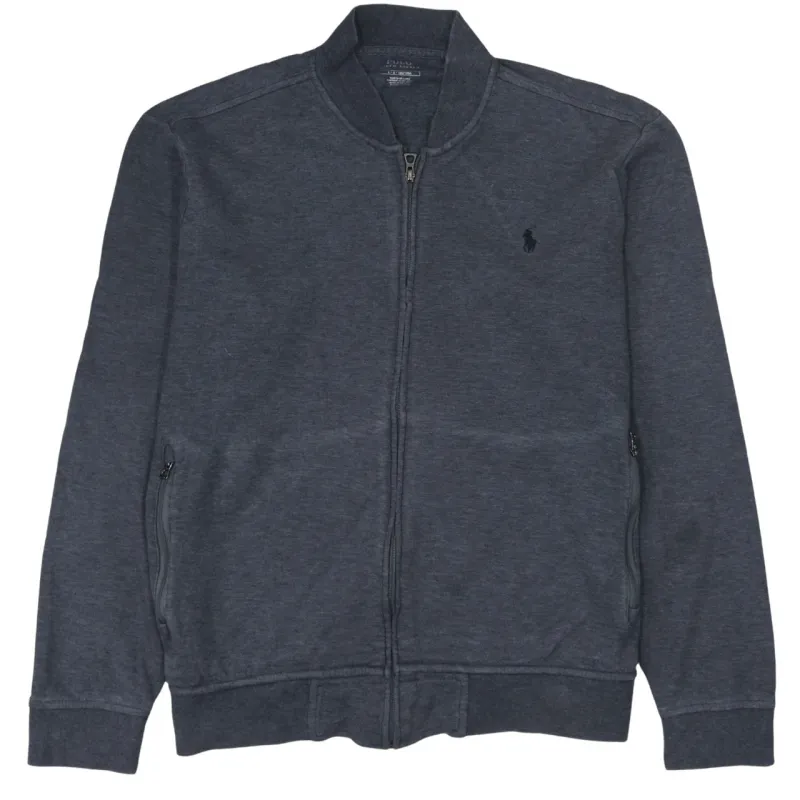 Polo Ralph Lauren Charcoal Full Zip Sweatshirt Men’s Large Embroidered Pony Jacket Top sold by Vintage Club