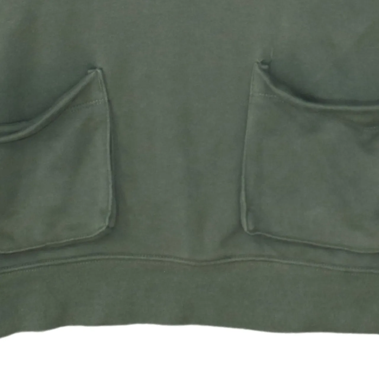 Nike Olive Green Hoodie Men’s Medium Printed Chest Logo Front Pockets Pullover Sweatshirt sold by Vintage Club product image thumbnail 4