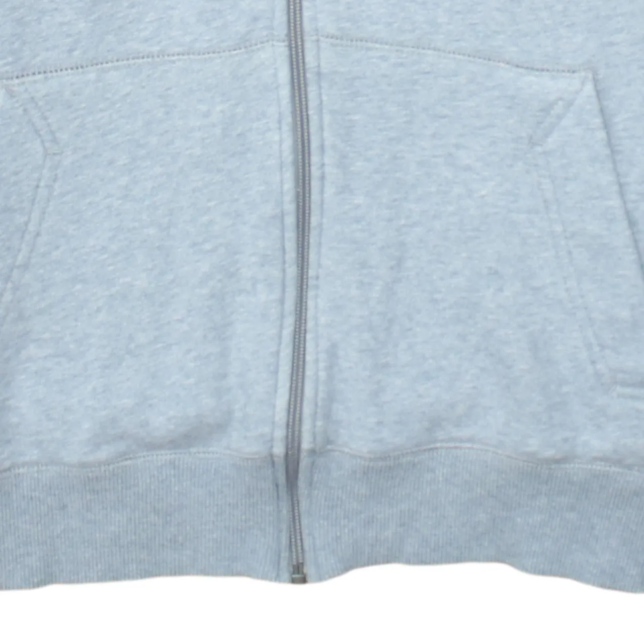 Nike Light Grey Full Zip Hoodie Men's Large Embroidered Logo Split Pocket Sweatshirt sold by Vintage Club product image thumbnail 4