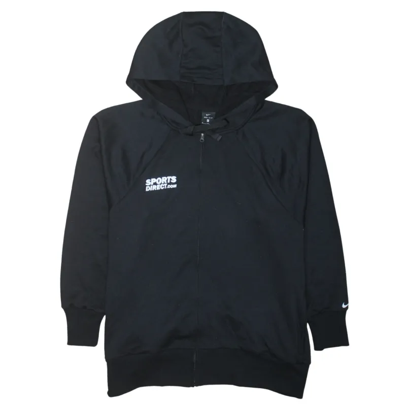 Nike Black Full Zip Hoodie Women’s XLarge Printed Sports Direct Logo Sweatshirt Top made by Nike