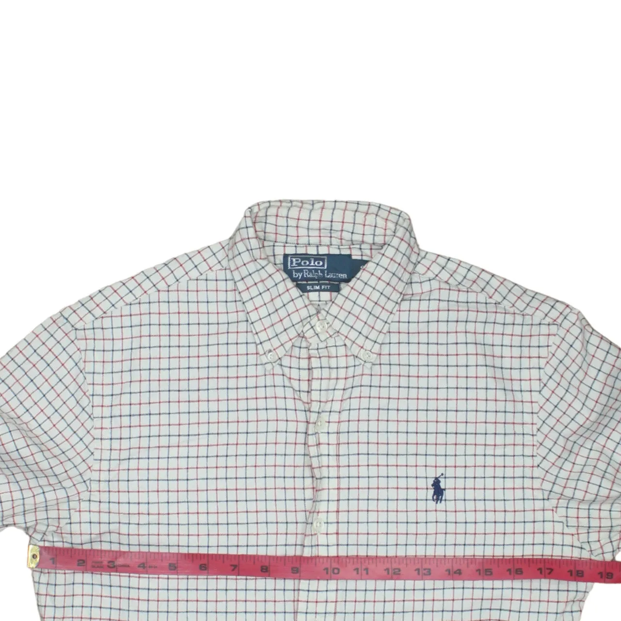 Polo Ralph Lauren Cream Check Shirt Men's Small Embroidered Pony Logo Button Down sold by Vintage Club product image thumbnail 5