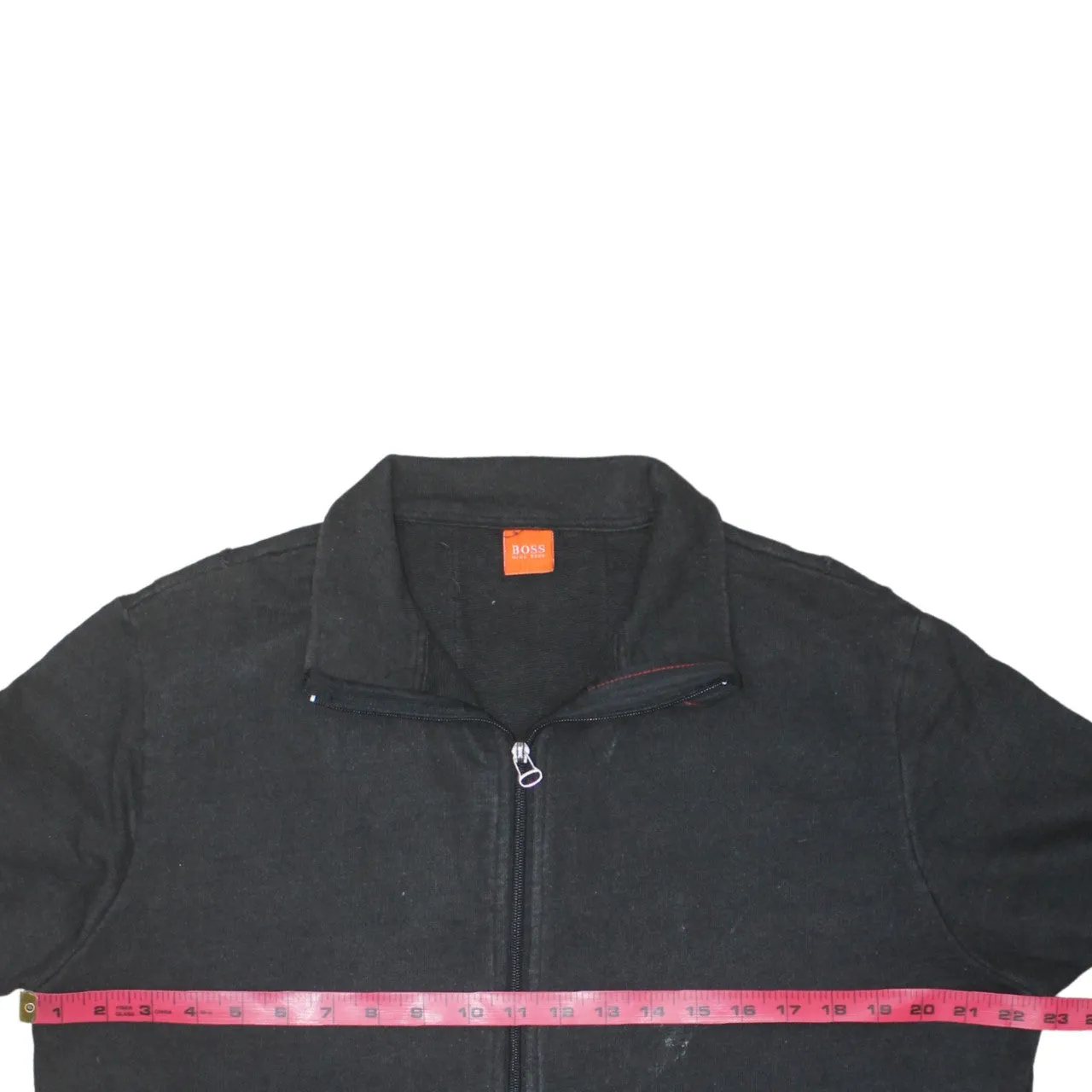 HUGO BOSS Black Full Zip Sweatshirt Men’s Large Union Jack Back Panel Pockets Jacket sold by Vintage Club product image thumbnail 5