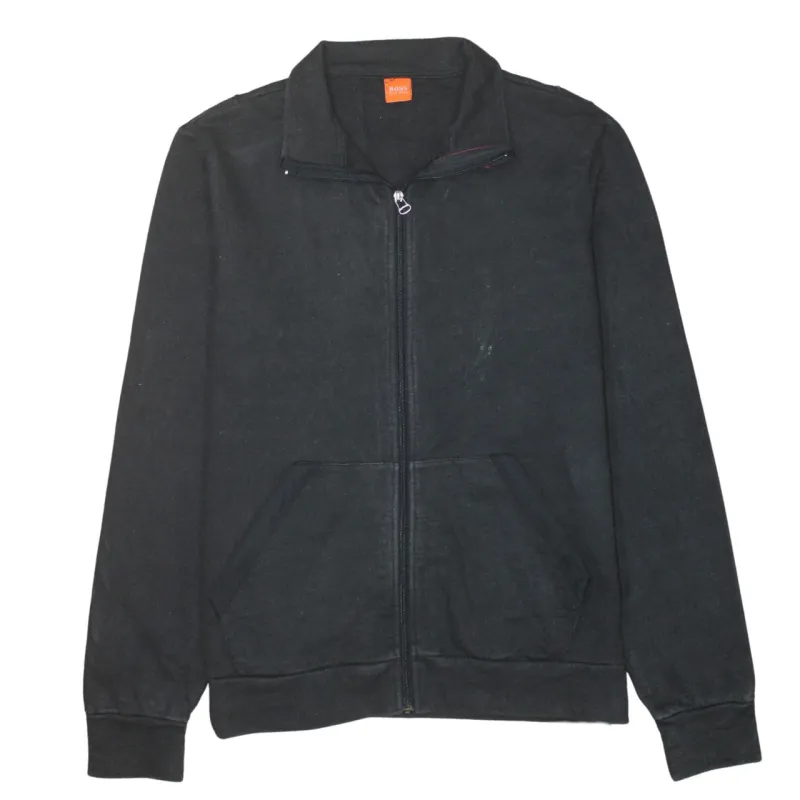 HUGO BOSS Black Full Zip Sweatshirt Men’s Large Union Jack Back Panel Pockets Jacket sold by Vintage Club