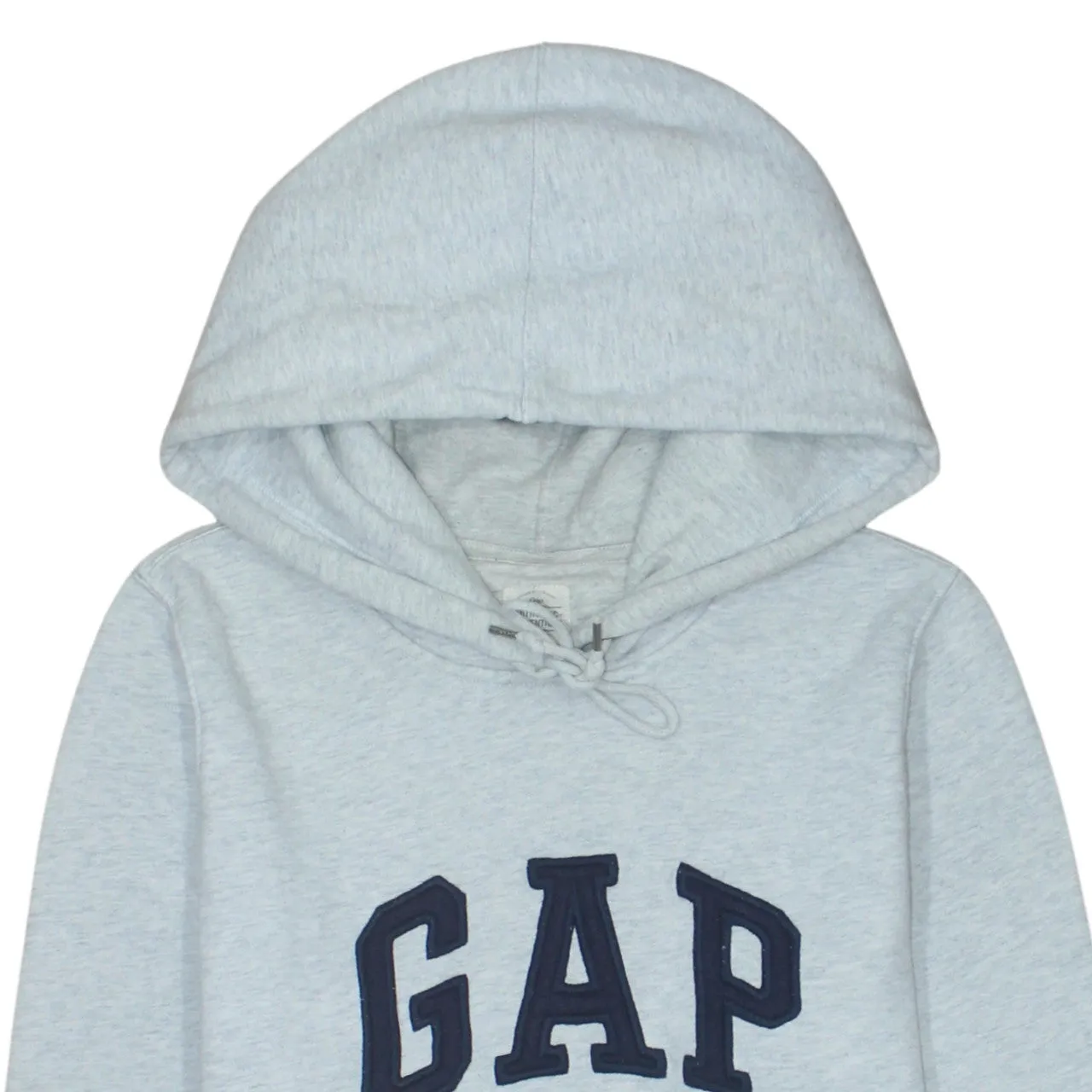 Gap Light Grey Hoodie Women’s Medium Embroidered Logo Front Pocket Pullover Sweatshirt sold by Vintage Club product image thumbnail 3