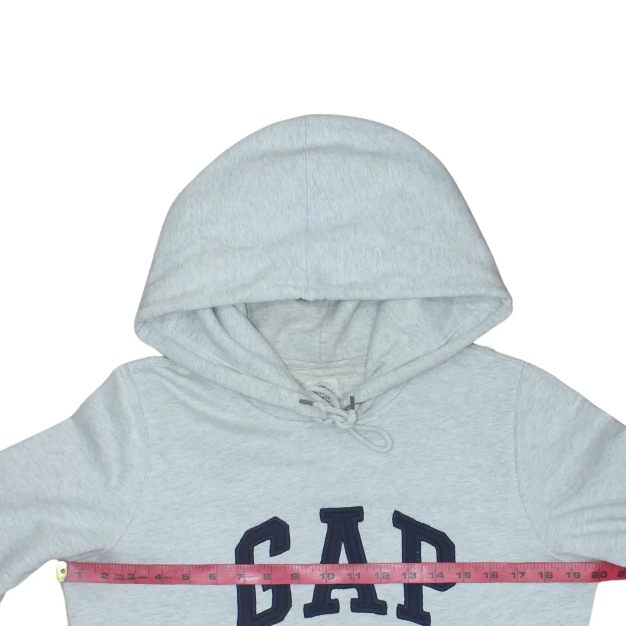Gap Light Grey Hoodie Women’s Medium Embroidered Logo Front Pocket Pullover Sweatshirt sold by Vintage Club product image thumbnail 5
