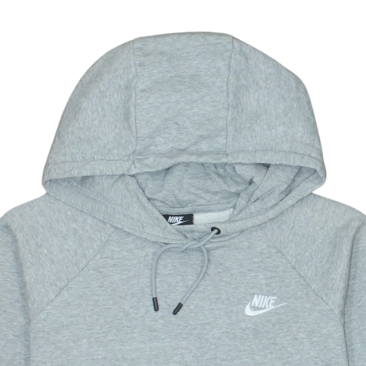 Nike Grey Hoodie Men's Medium Embroidered Swoosh Logo Drawstring Pullover Sweatshirt sold by Vintage Club product image thumbnail 3