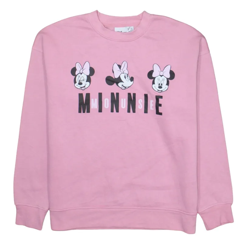 Disney Pink Sweatshirt Women's XSmall Minnie Mouse Printed Graphic Crewneck Pullover Top sold by Vintage Club