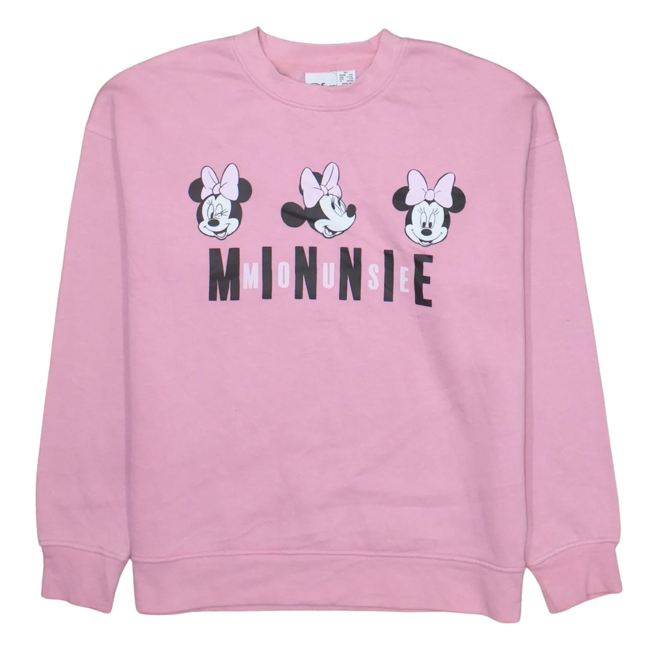 Disney Pink Sweatshirt Women's XSmall Minnie Mouse Printed Graphic Crewneck Pullover Top sold by Vintage Club