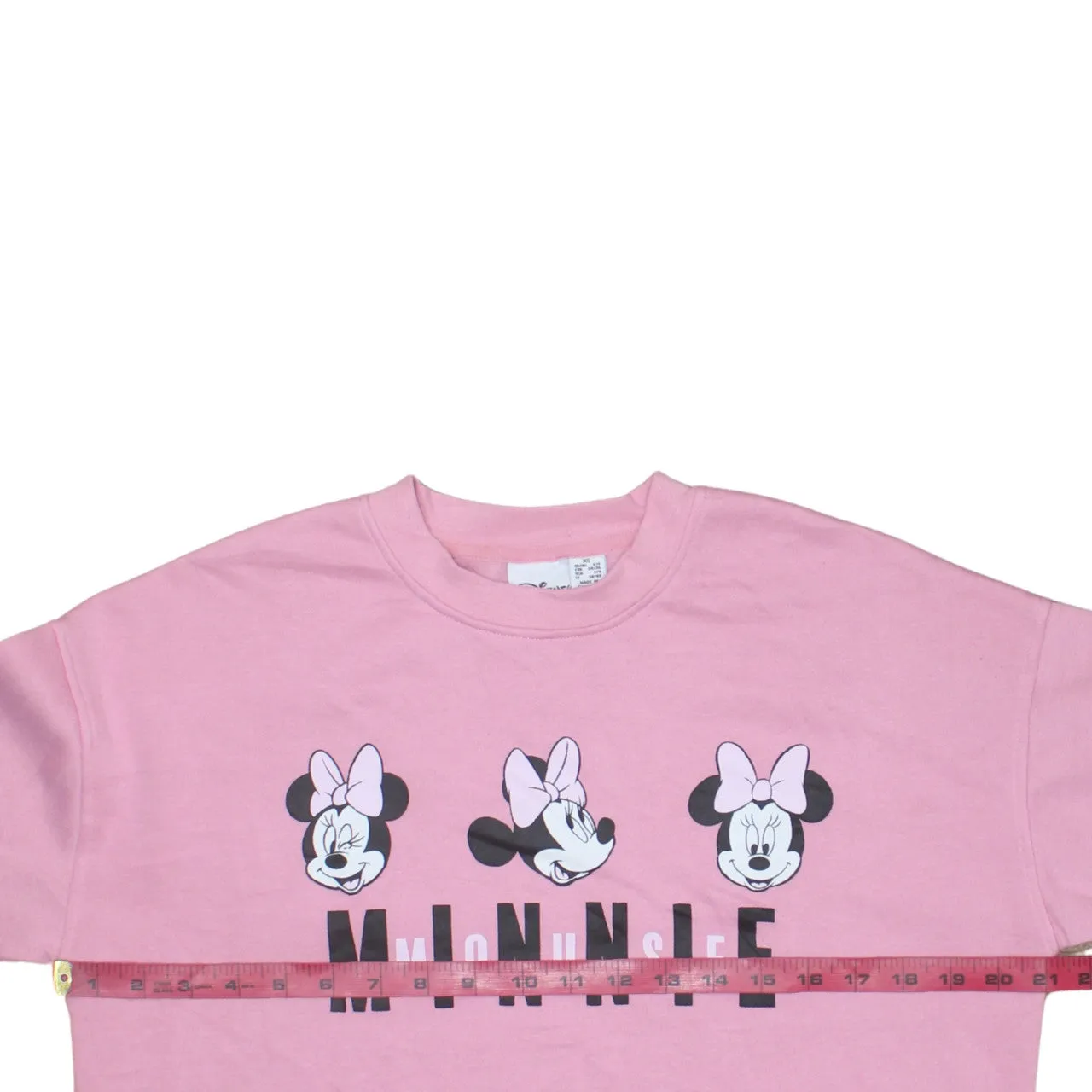 Disney Pink Sweatshirt Women's XSmall Minnie Mouse Printed Graphic Crewneck Pullover Top sold by Vintage Club product image thumbnail 5