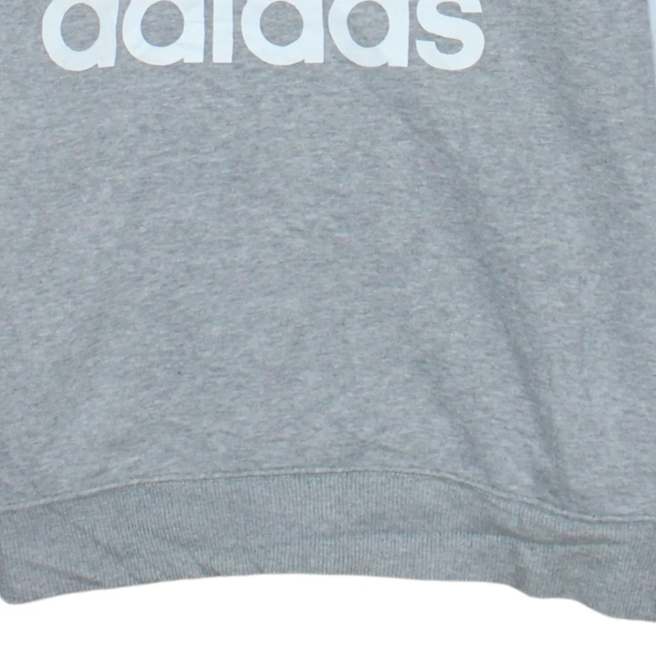 Adidas Grey Sweatshirt Men's Small Trefoil Printed Logo Contrast White Sleeves Pullover Top sold by Vintage Club product image thumbnail 4
