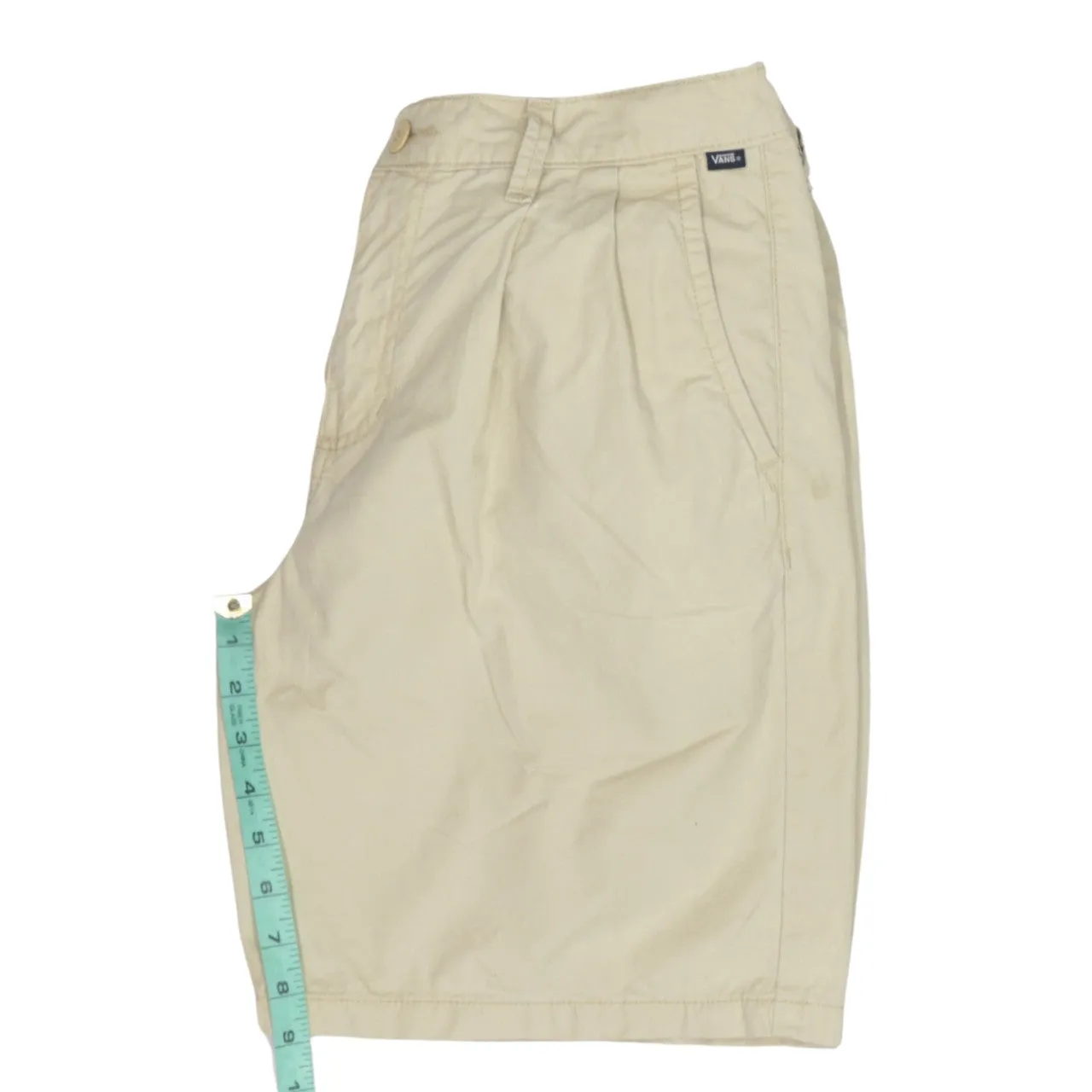 Vans Beige Cream Shorts Men's 31 Pleated Front Cotton Chino Style Casual sold by Vintage Club product image thumbnail 5