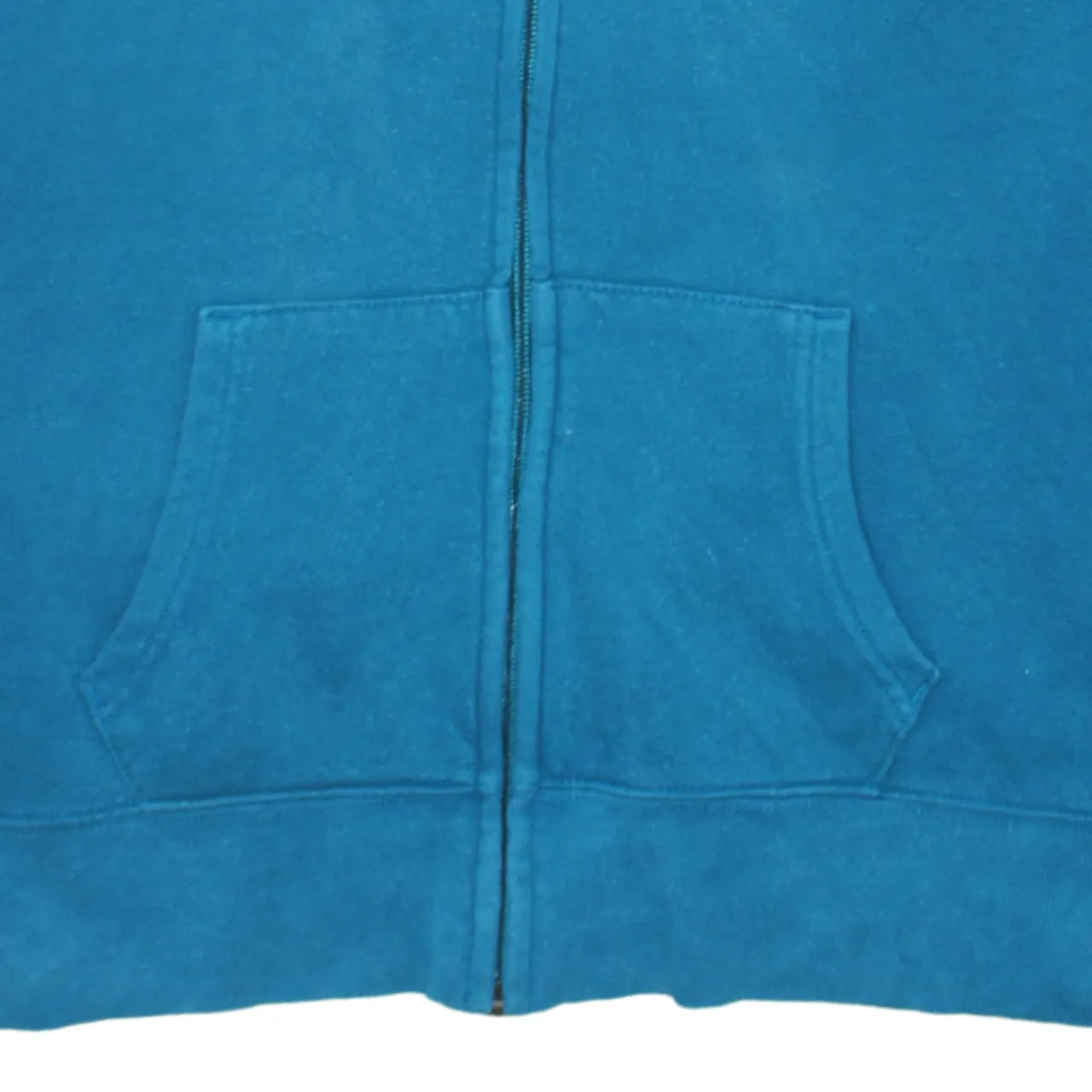 Gap Turquoise Blue Zip Hoodie Women’s Medium Embroidered Logo Front Pockets Fleece Sweatshirt sold by Vintage Club product image thumbnail 4