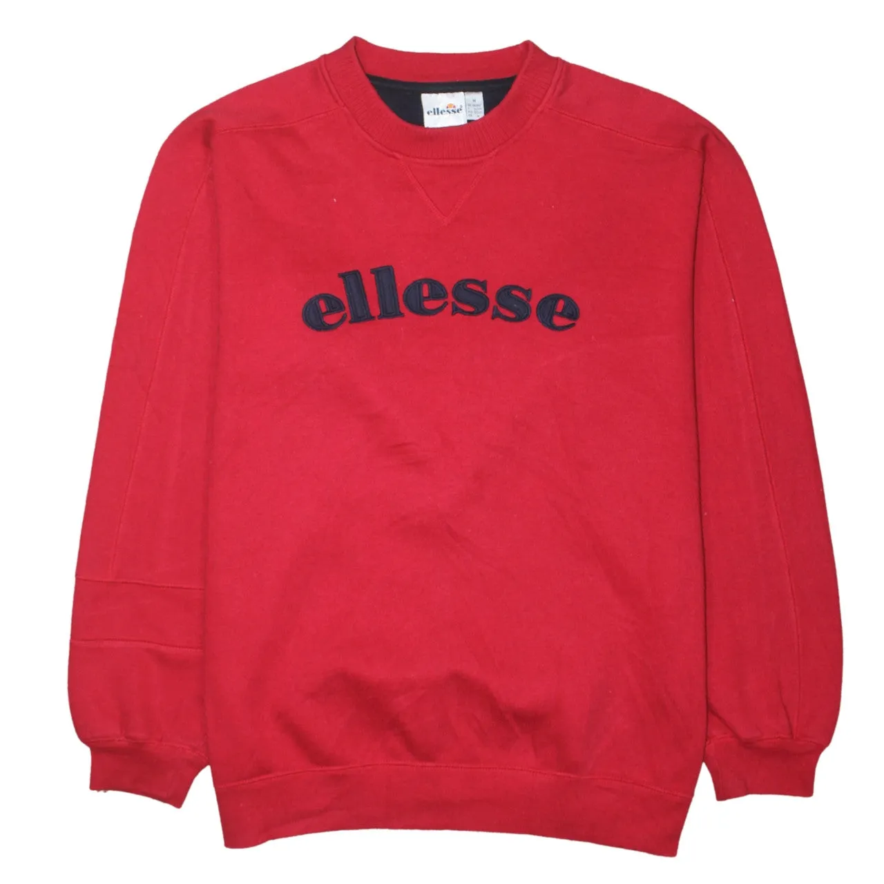 Ellesse Burgundy Red Sweatshirt Men's Medium Embroidered Logo Crewneck Pullover Fleece Top sold by Vintage Club