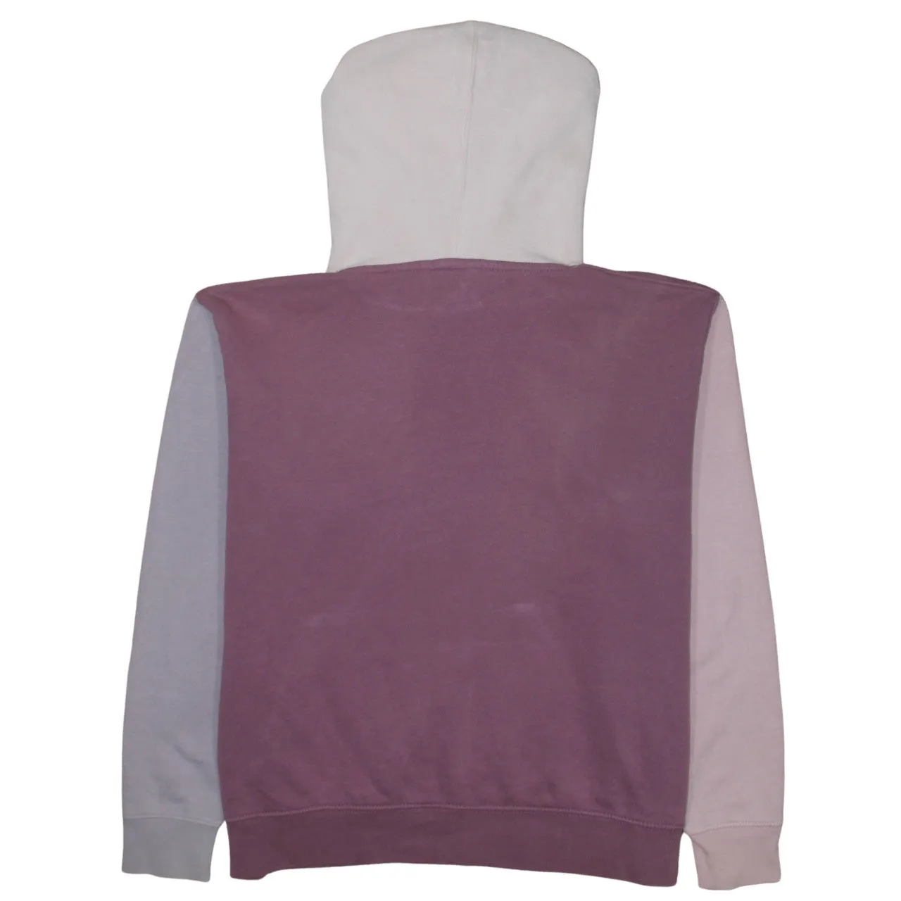 Nike Pink Purple Colourblock Hoodie Men's Large Embroidered Swoosh Front Pocket Sweatshirt sold by Vintage Club product image thumbnail 2