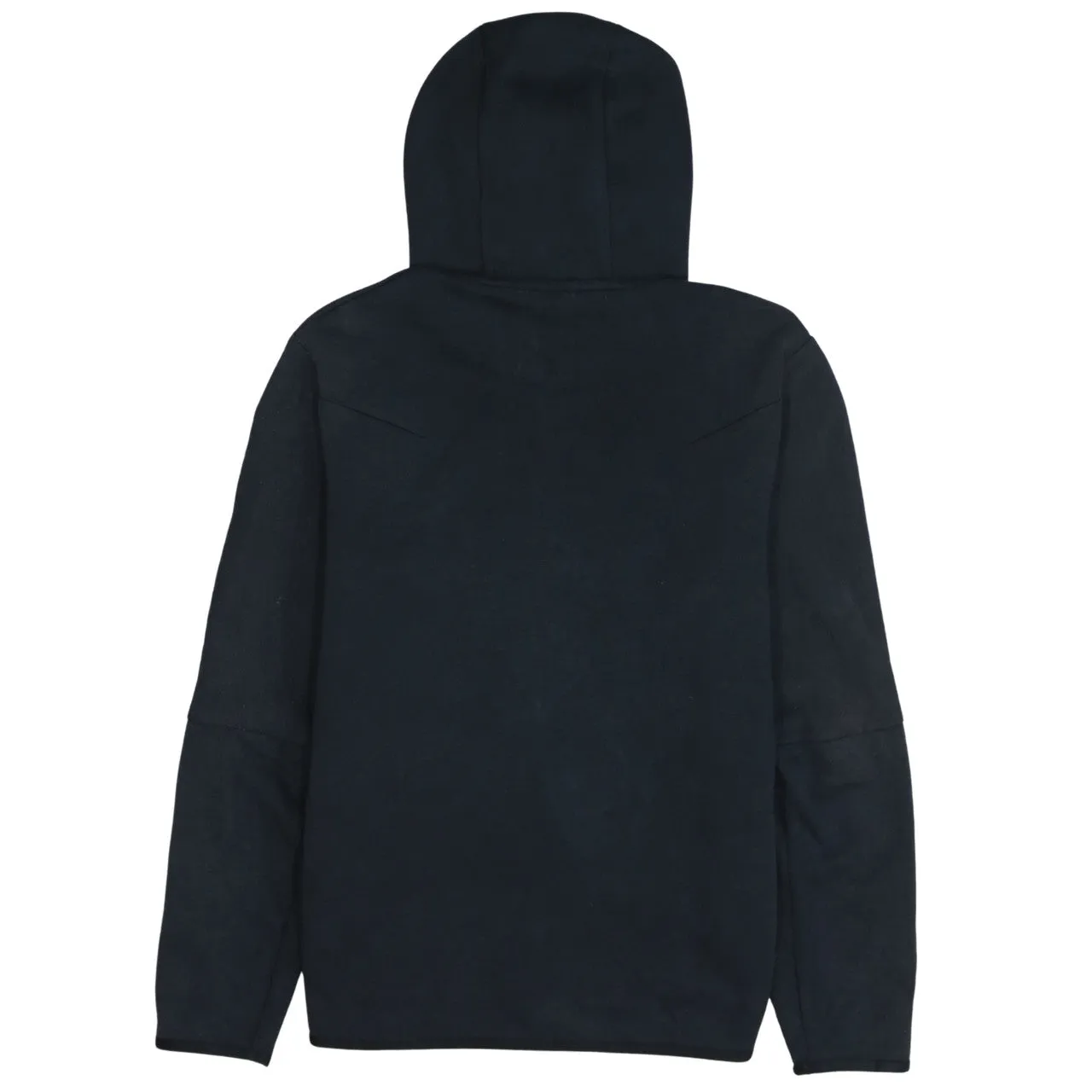 Nike Black Full Zip Hoodie Men's Medium Arm Zip Pocket Printed Chest Logo Sweatshirt sold by Vintage Club product image thumbnail 2