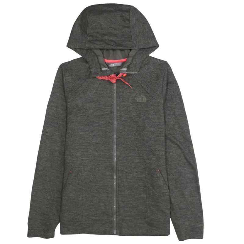 The North Face Charcoal Grey Full Zip Hoodie Women’s Large Embroidered Logo Pockets Fleece Top sold by Vintage Club