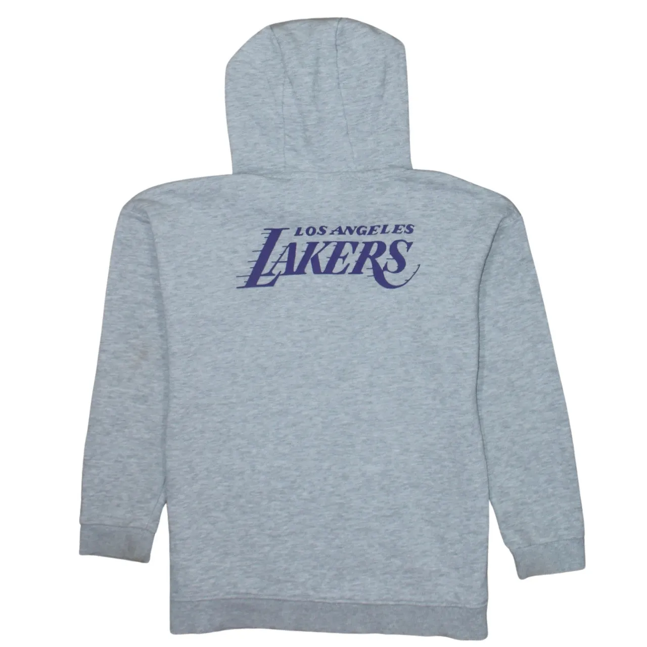 NBA Grey Hoodie Women's Small Los Angeles Lakers Printed Logo Front Pocket Sweatshirt sold by Vintage Club product image thumbnail 2