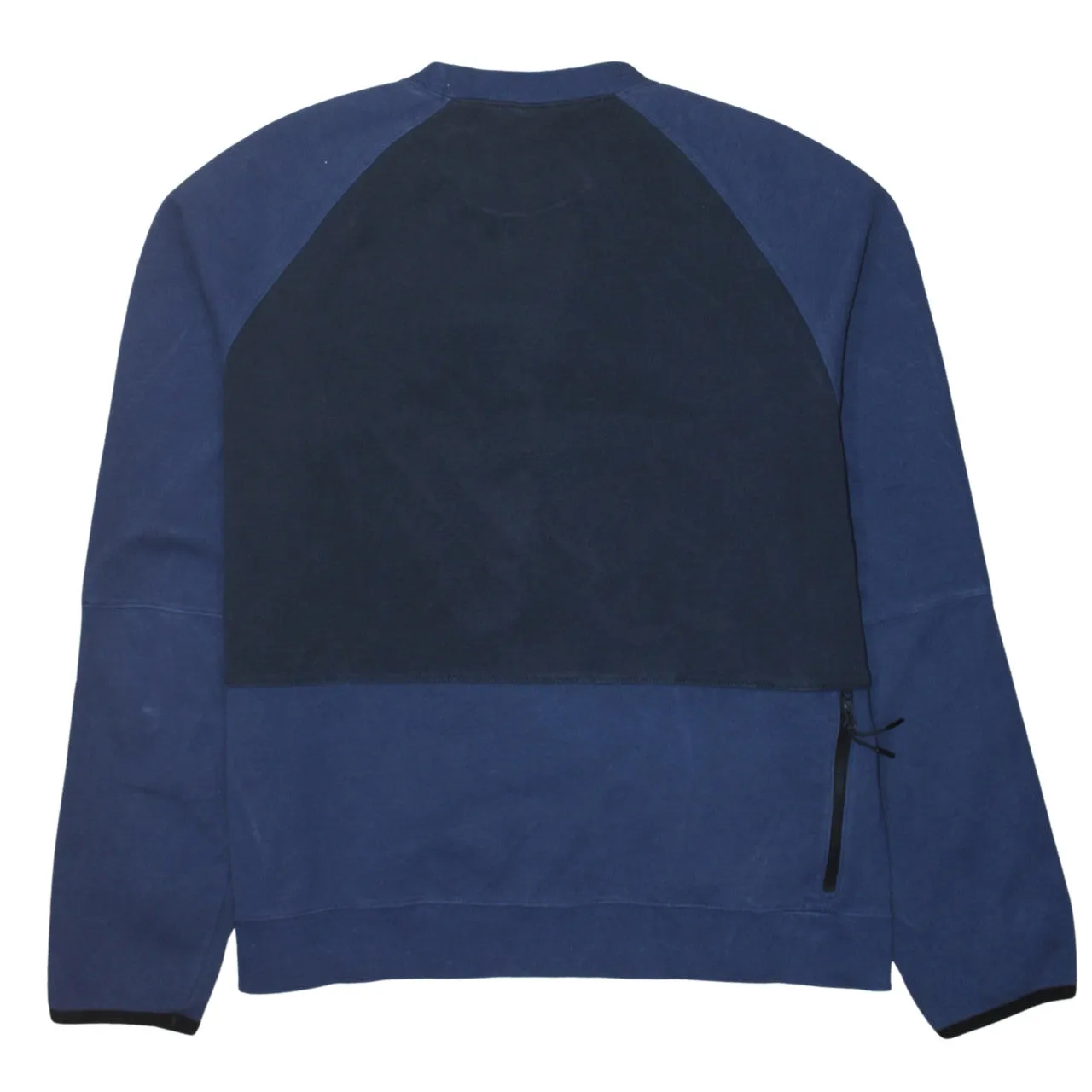 Nike Navy Blue Sweatshirt Men's Large Printed Swoosh Logo Raglan Sleeve Pullover Top sold by Vintage Club product image thumbnail 2