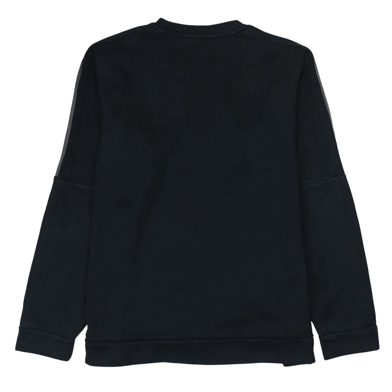 Adidas Black Sweatshirt Men’s XLarge Embroidered Logo Three Stripe Sleeves Pullover Top sold by Vintage Club product image thumbnail 2