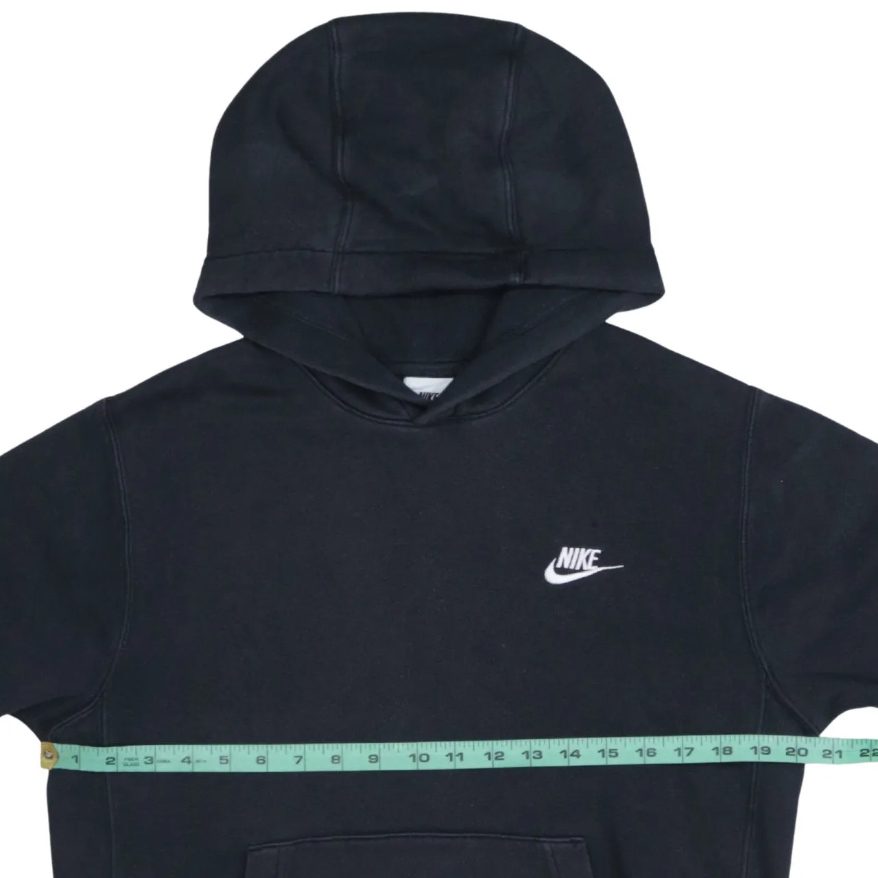 Nike Black Hoodie Men’s XSmall Embroidered Swoosh Logo Front Pocket Pullover Sweatshirt sold by Vintage Club product image thumbnail 5