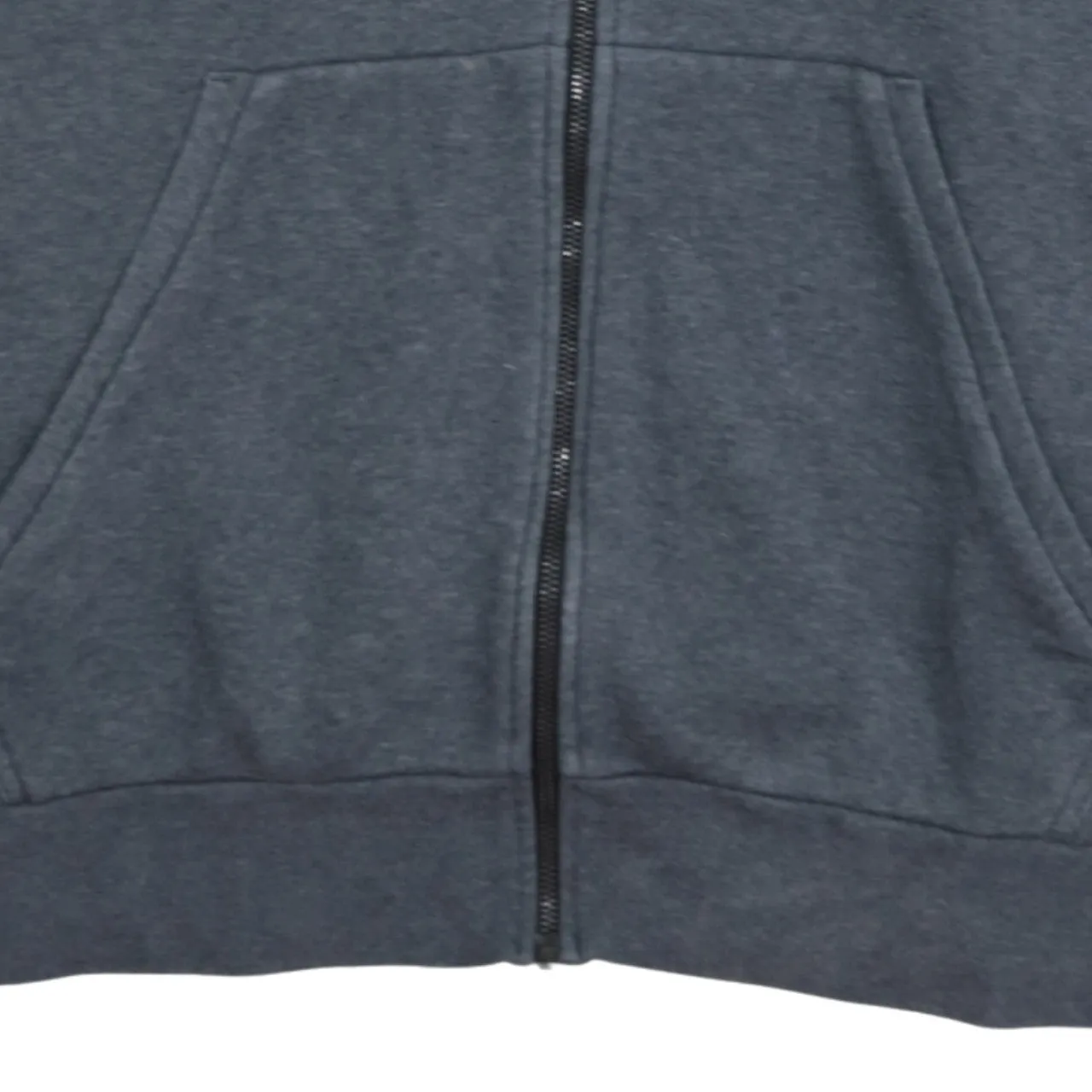 Adidas Dark Grey Full Zip Hoodie Men's XLarge Three Stripe Sleeves Embroidered Logo Top sold by Vintage Club product image thumbnail 4