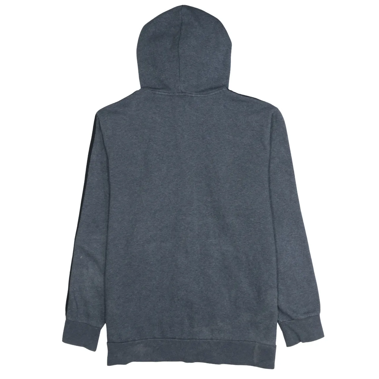 Adidas Dark Grey Full Zip Hoodie Men's XLarge Three Stripe Sleeves Embroidered Logo Top sold by Vintage Club product image thumbnail 2