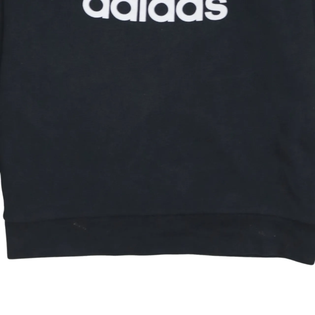 Adidas Black Sweatshirt Men’s Large Big Trefoil Printed Logo Crewneck Pullover Top sold by Vintage Club product image thumbnail 4