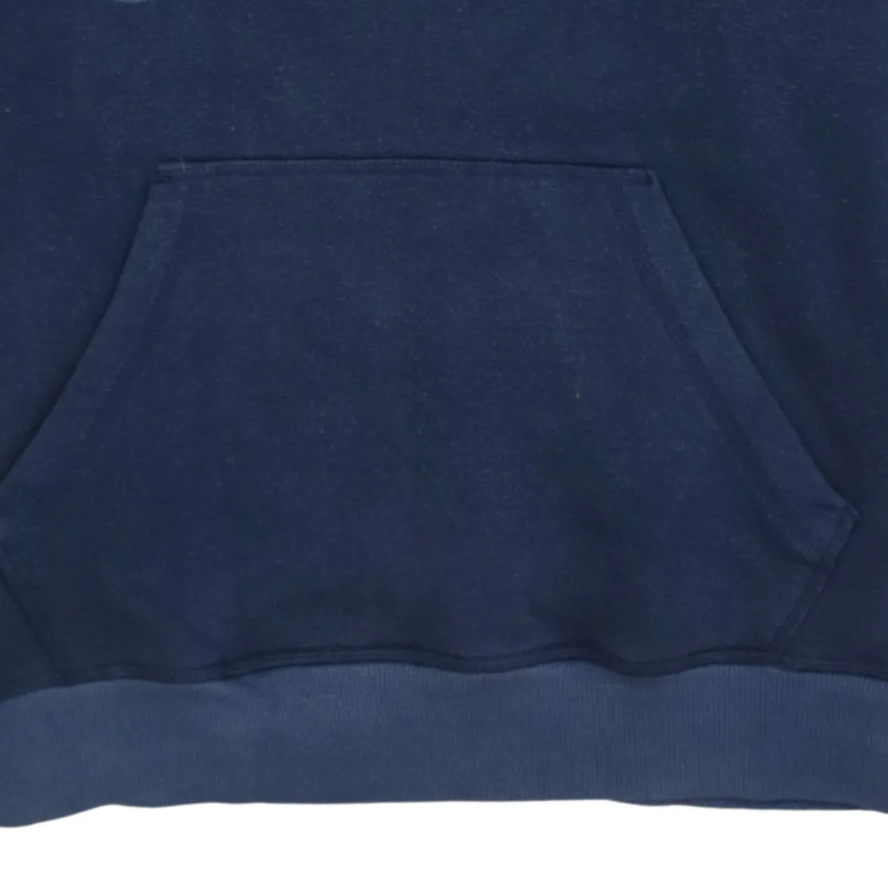 Adidas Navy Blue Hoodie Men's Small Trefoil Printed Logo Front Pocket Pullover Sweatshirt sold by Vintage Club product image thumbnail 4