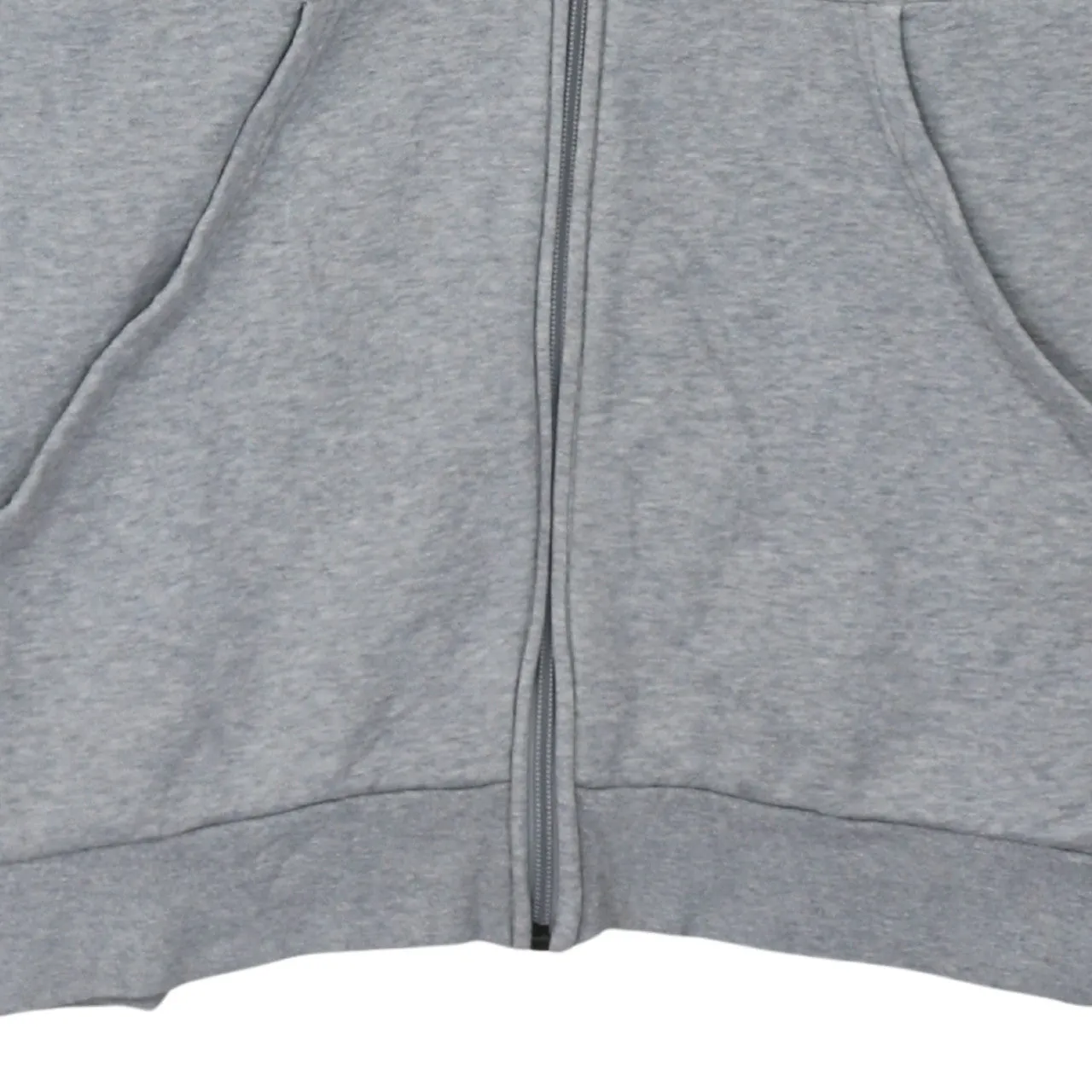 Adidas Grey Zip Hoodie Women’s XLarge Embroidered Logo Navy Three Stripes Sweatshirt Top sold by Vintage Club product image thumbnail 4